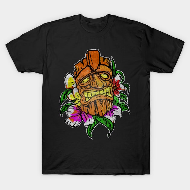 8bit Tiki T-Shirt by silentrob668